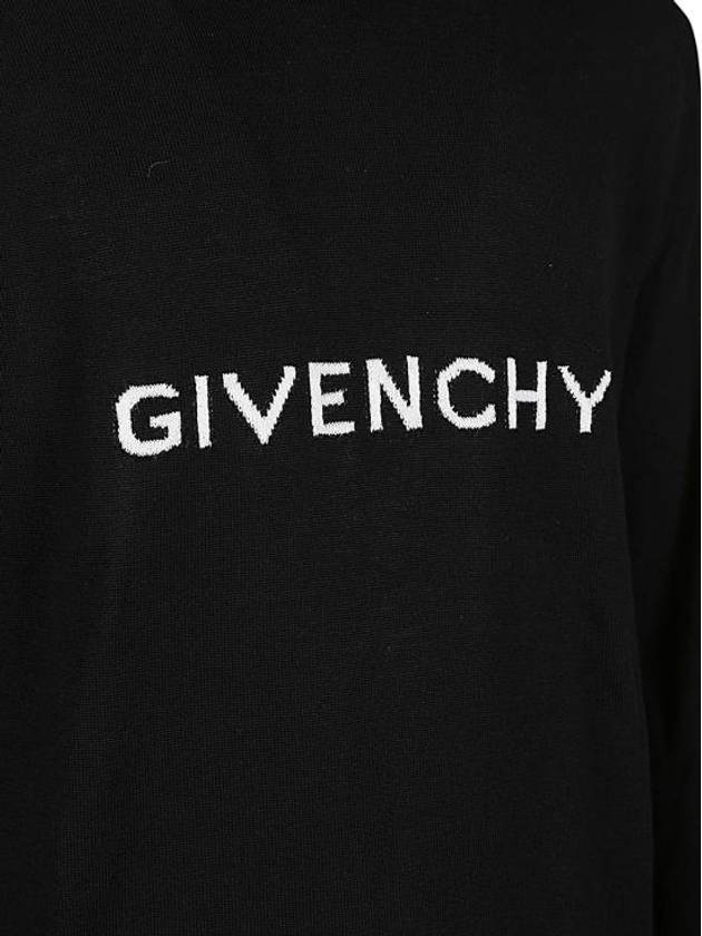 Archetype Crew Neck Wool Knit Top Black - GIVENCHY - BALAAN 4