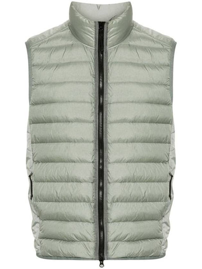 Loom Woven Chambers Recycled Nylon Down TC Vest Grey - STONE ISLAND - BALAAN 2