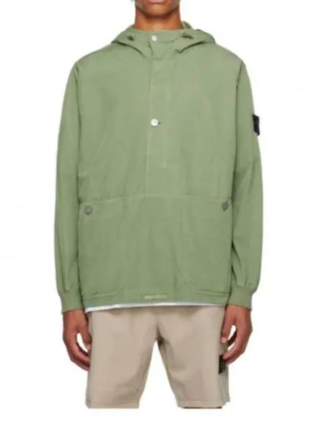 Cupro Cotton Twill TC Badge Anorak Green - STONE ISLAND - BALAAN 2