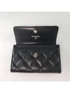 Classic card wallet black caviar snap women s AP4333 - CHANEL - BALAAN 8