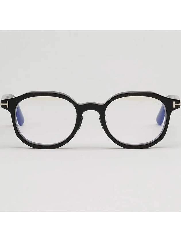 Blue light blocking glasses frame TF6007DB 001 square Asian fit horn rim black - TOM FORD - BALAAN 3