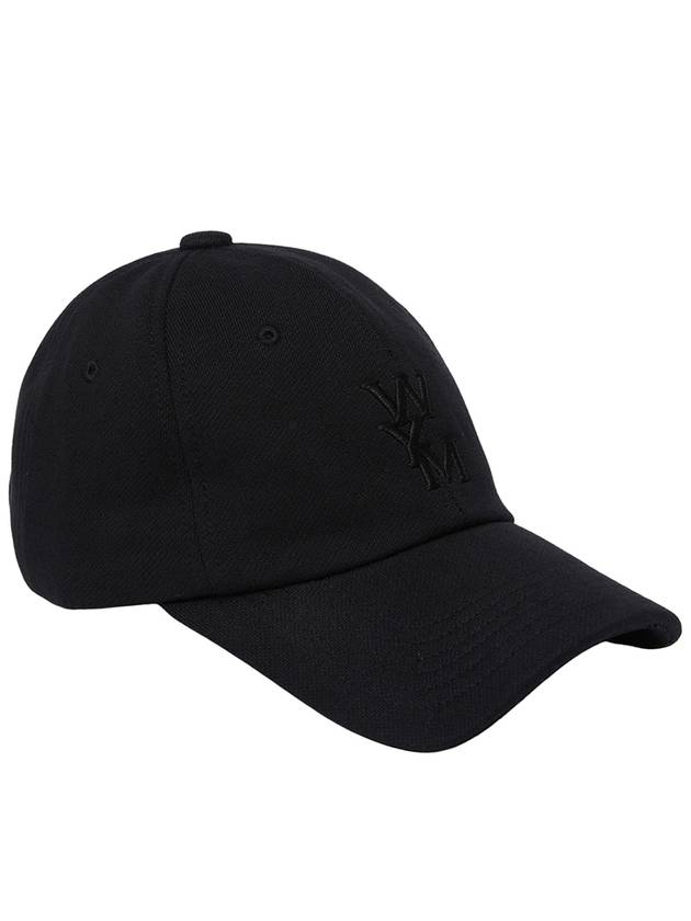 WYM Embroidered Logo Ball Cap Black - WOOYOUNGMI - BALAAN 3