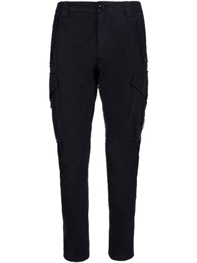 Men's Lens Wappen Stretch Cargo Straight Pants Black - CP COMPANY - BALAAN 2