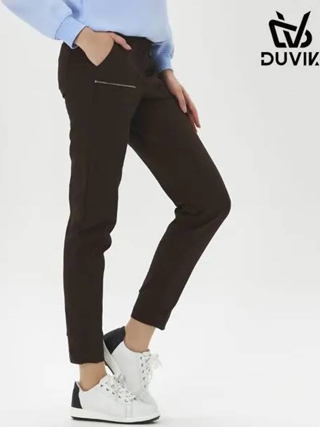 Women s outer pocket zipper decoration jogger pants DE3WPT362BK - DUVIK - BALAAN 4