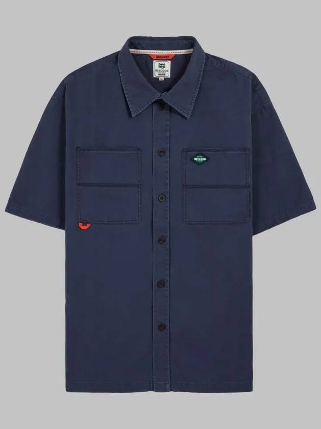 Big pocket short sleeve workshirt GEE245 104 navy - GEECOON - BALAAN 4