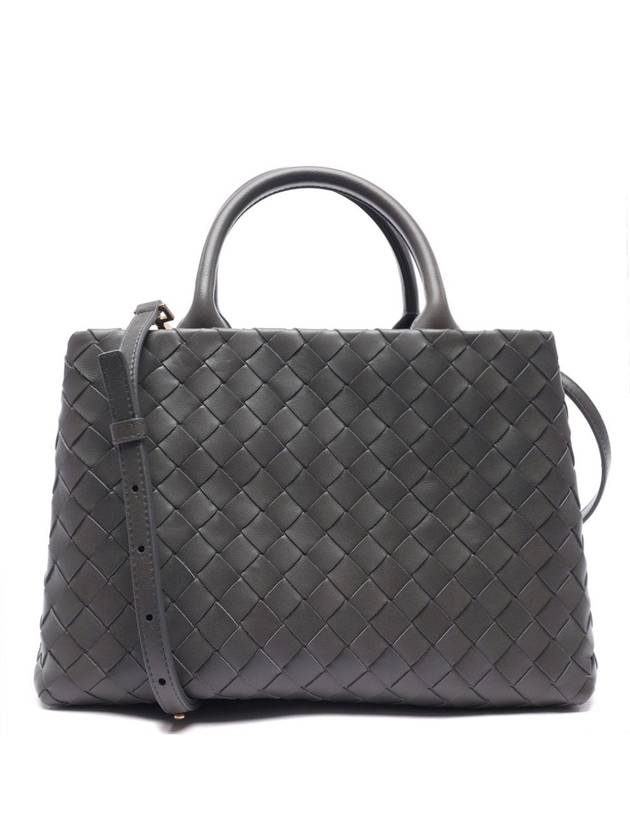 Intrecciato Rome Tote Bag Gray - BOTTEGA VENETA - BALAAN.