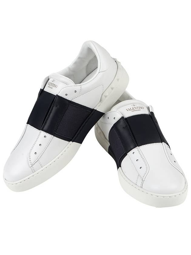 PY2S0938BVC UOMO M15 Navy bending white sneakers - VALENTINO - BALAAN 3