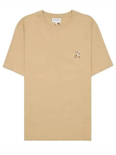 Speedy Fox Patch Comfort Short Sleeve T-Shirt Maltshake - MAISON KITSUNE - BALAAN 2