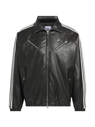 Sports Motorcycle Leather Jacket Black - ADIDAS - BALAAN 1