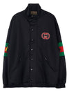 Men's Web Light Neoprene Jacket Black - GUCCI - BALAAN 2