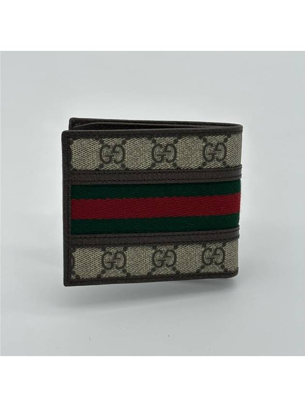 Ophidia GG Half Wallet Beige Ebony - GUCCI - BALAAN 5