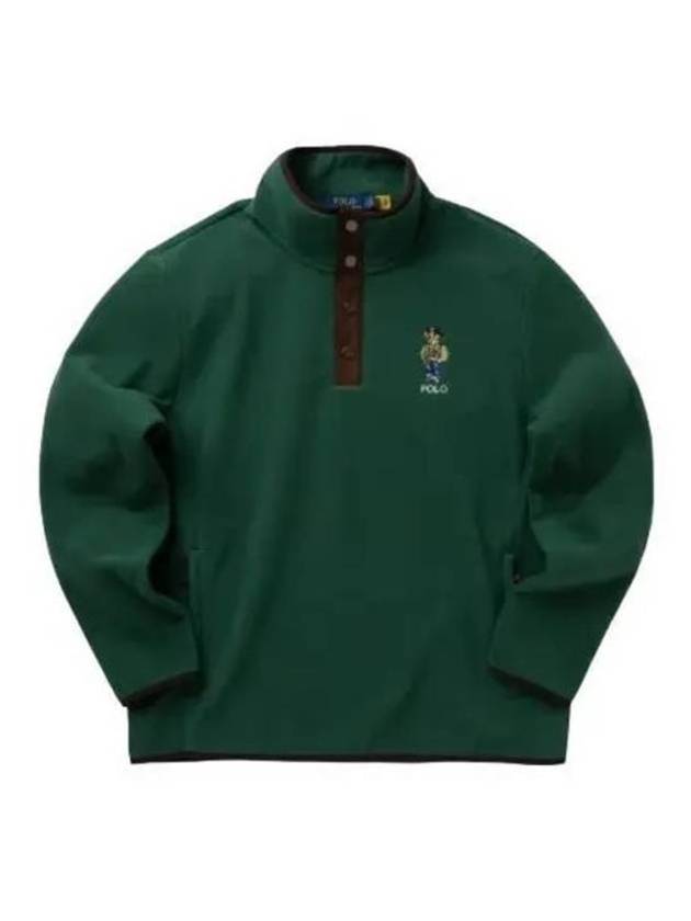 Polo Bear Brush Fleece Sweatshirt Green - POLO RALPH LAUREN - BALAAN 2