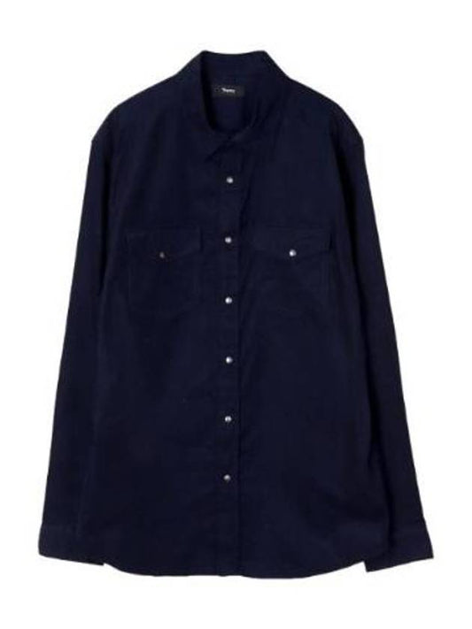 Long sleeve shirt Irving corduroy long sleeve shirt - THEORY - BALAAN 1