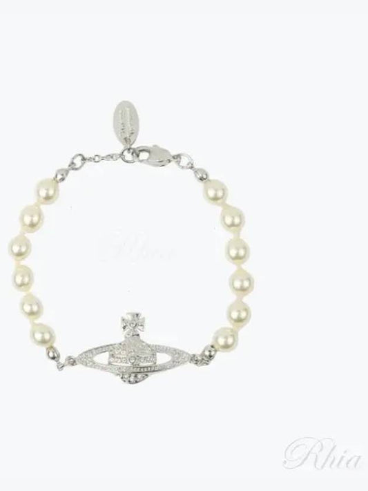 Mini Bas Relief Pearl Bracelet Silver - VIVIENNE WESTWOOD - BALAAN 2