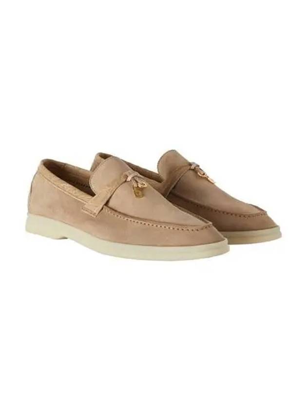 Summer Charm Walk Suede Loafers Sand Stone - LORO PIANA - BALAAN 3