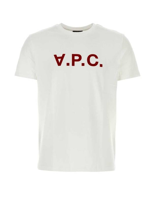 VPC Logo Organic Cotton Short Sleeve T-Shirt White - A.P.C. - BALAAN 1