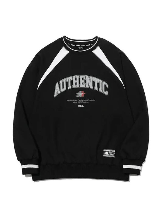 Authentic Color Scheme Sweatshirt Black - CRUMP - BALAAN 2