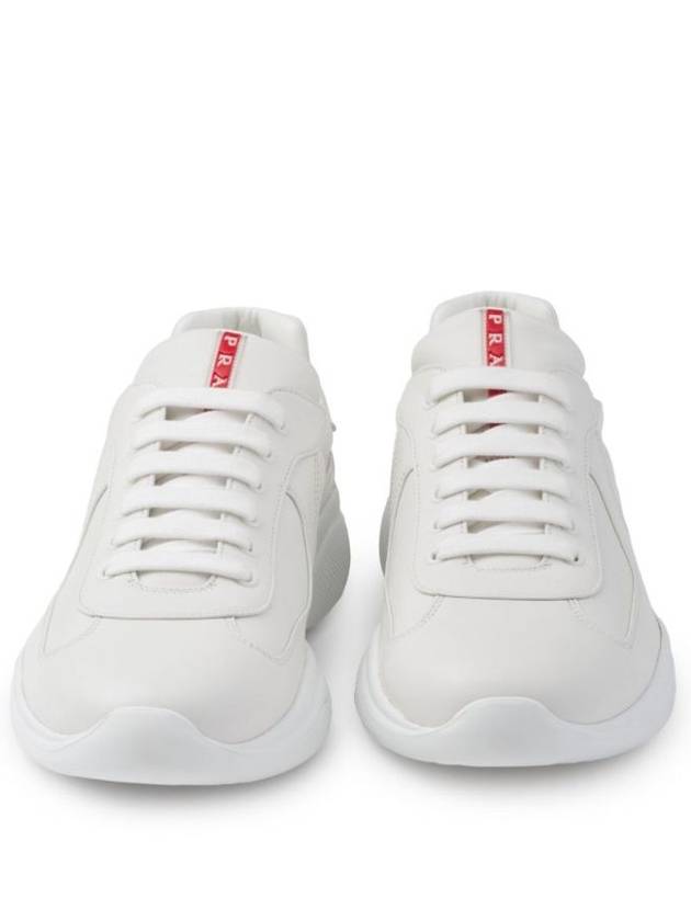 America's Cup Patent Leather Low Top Sneakers Grey - PRADA - BALAAN 5