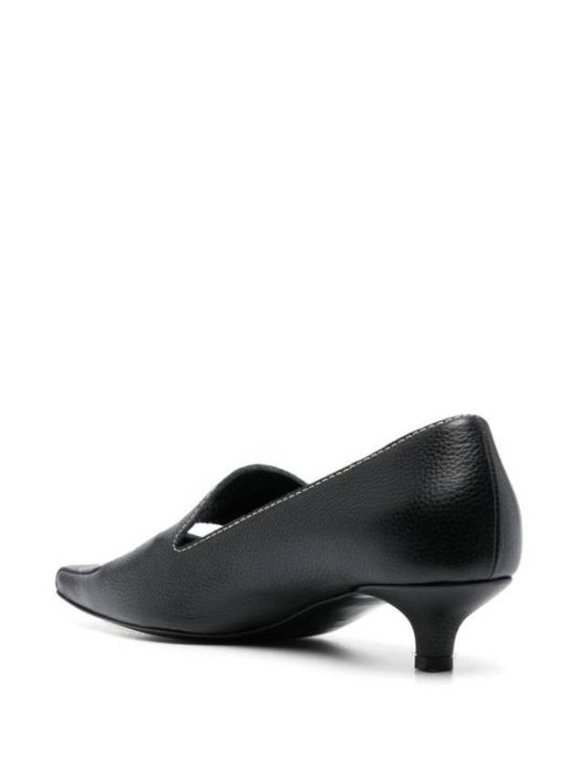 The Cut-Out Kitten Loafers Black - TOTEME - BALAAN 3