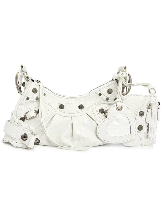 Le Cagole XS Lambskin Shoulder Bag White - BALENCIAGA - BALAAN 2