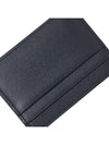 V Logo Leather Card Wallet Navy - VALENTINO - BALAAN 8