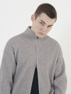 Modal Knit Zip up Cardigan Gray - CHANCE'S NOI - BALAAN 2