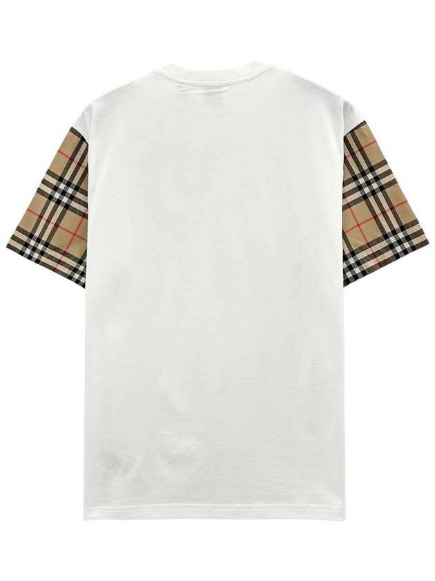 Vintage Check Sleeve Short Sleeve T-Shirt White - BURBERRY - BALAAN 3