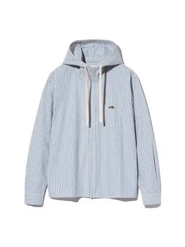 striped hoodie shirt blue - KIJUN - BALAAN 1