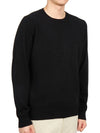 Men's Crew Neck Cashmere Knit Top Black - DRUMOHR - BALAAN 4