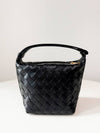 Candy Wallace Intrecciato Tote Bag Black - BOTTEGA VENETA - BALAAN 2