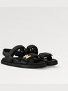 LV Sunset Flat Comfort Sandals Black - LOUIS VUITTON - BALAAN 3