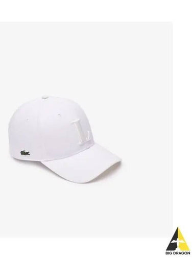 3D L Ball Cap White - LACOSTE - BALAAN 1