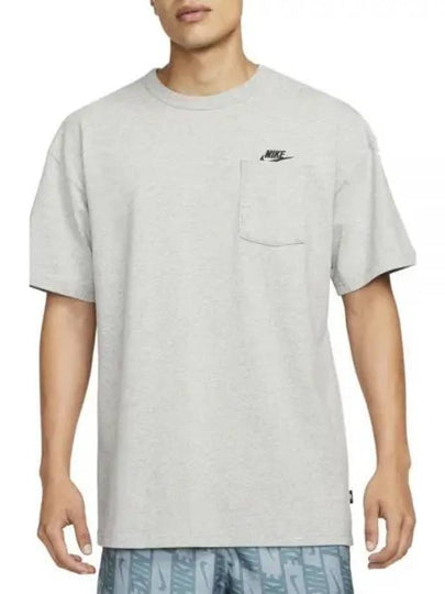 Men's Pocket Short Sleeve T-Shirt Grey - NIKE - BALAAN 2