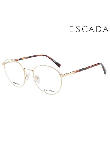 Glasses Frame VES A89FS 004AS Round Titanium Men Women - ESCADA - BALAAN 1