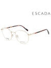 Glasses Frame VES A89FS 004AS Round Titanium Men Women - ESCADA - BALAAN 2