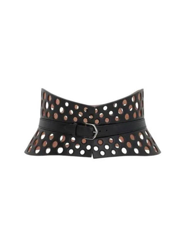 Openwork leather belt AA1C095MC A289999 - ALAIA - BALAAN 1