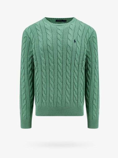 Embroidery Logo Cable Knit Top Green - POLO RALPH LAUREN - BALAAN 1