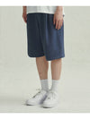 One tuck Bermuda Sweat Shorts Dark Blue - MOO - BALAAN 2