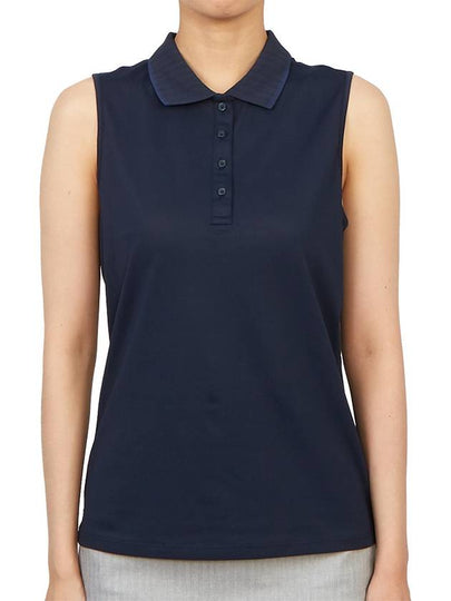 Collar Pleated Sleeveless Navy - G/FORE - BALAAN 2