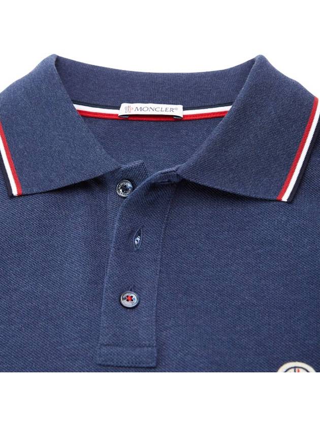 24SS Men's Polo Short Sleeve Shirt Navy 8A70300 84556 795 - MONCLER - BALAAN 2