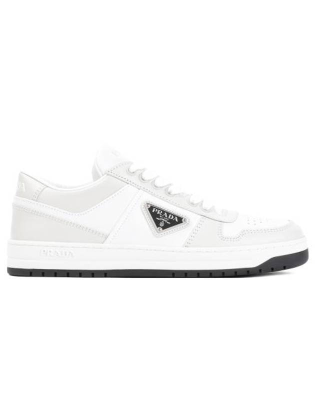 Downtown Leather Low Top Sneakers White - PRADA - BALAAN 1