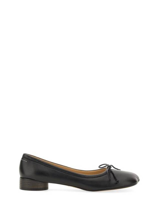 Anatomic Leather Ballerina Flats Black - MAISON MARGIELA - BALAAN 2