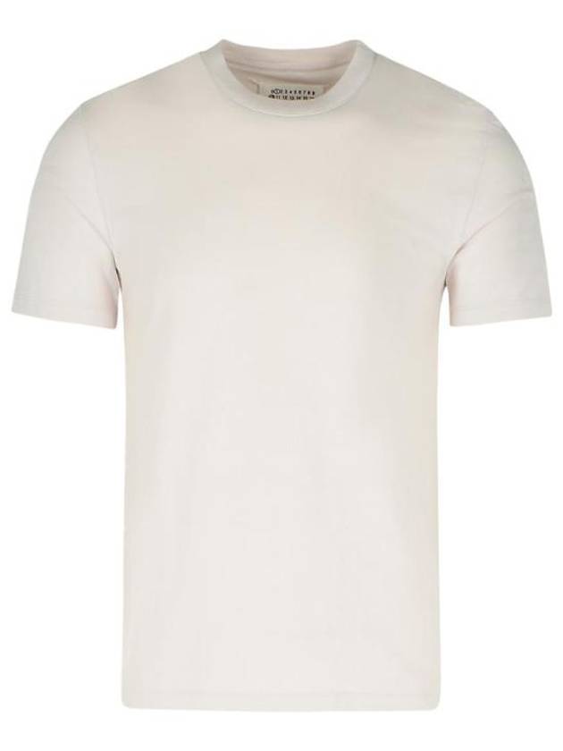 Crew Neck Cotton Short Sleeve T-Shirt Ecru - MAISON MARGIELA - BALAAN 8