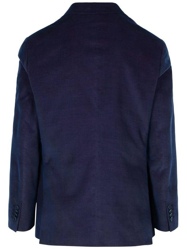 Etro 'Roma' Blazer In Blue Cotton Blend - ETRO - BALAAN 3