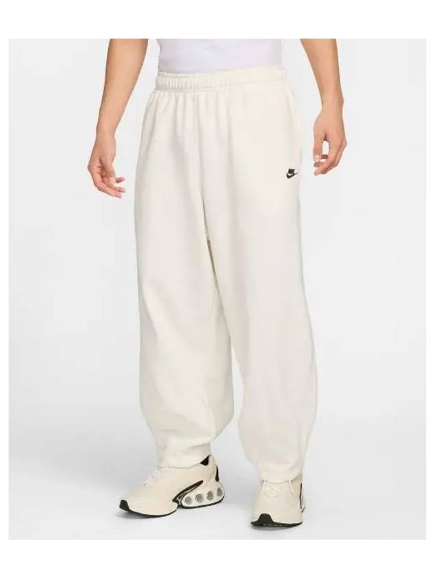 Club Fleece Oversized French Terry Track Pants Ivory - NIKE - BALAAN 2