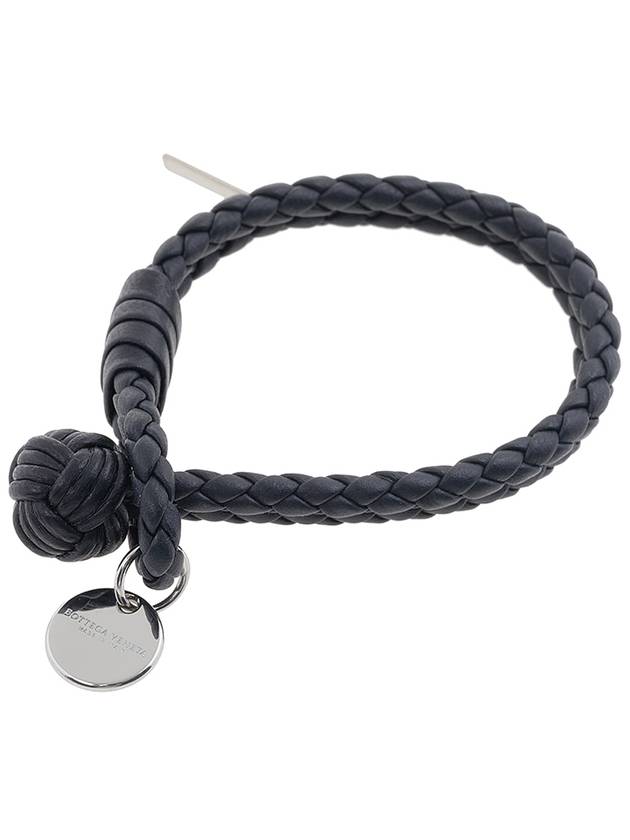 Intrecciato Double Weaving Bracelet Navy - BOTTEGA VENETA - BALAAN 2