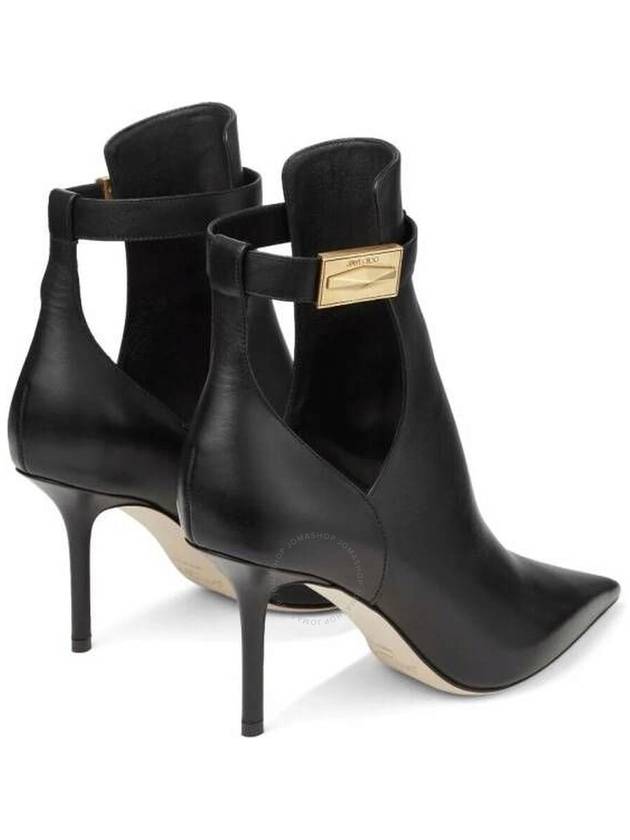 Jimmy Choo Black Nell 85 Leather Ankle Boots, Brand Size 39 ( US Size 9 ) - JIMMY CHOO - BALAAN 3