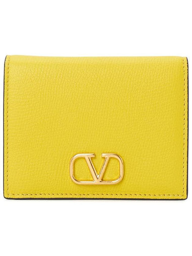 V Logo Signature Women s Half Wallet P0R39SNP 74Z - VALENTINO - BALAAN 1