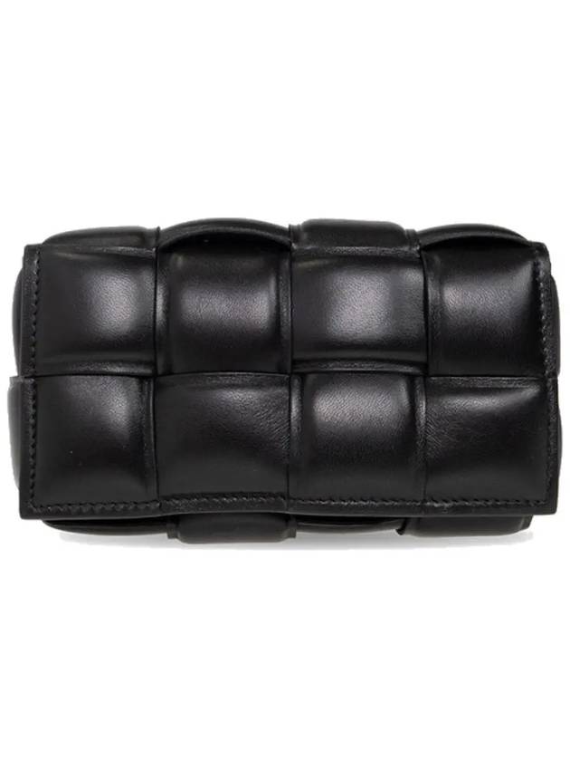 Intrecciato Cassette Padded Belt Bag Black - BOTTEGA VENETA - BALAAN 2