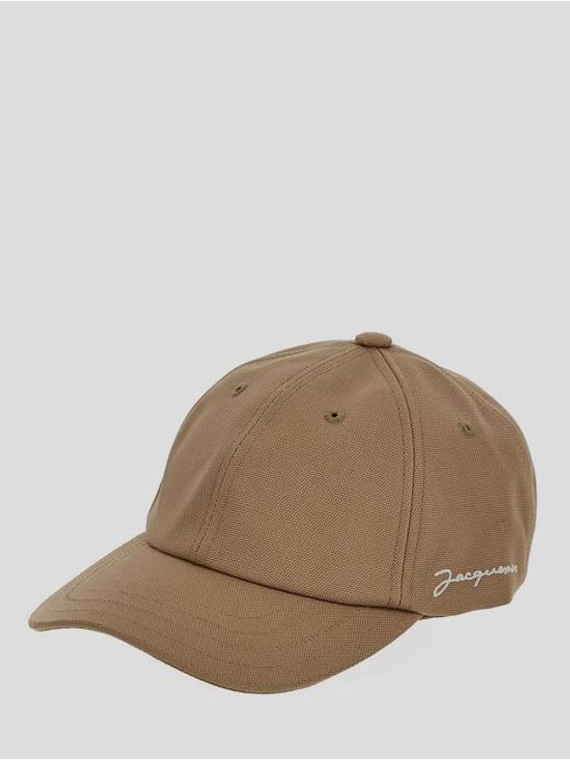 La Casquete Signature Ball Cap Beige - JACQUEMUS - BALAAN 3